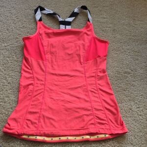 Mondetta Coral Tank Top with Black and White Straps